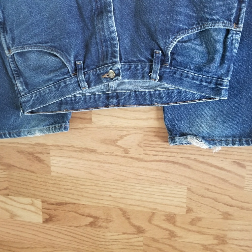 Mens blue denim Rustler jeans Sz 36x34 (JJ0577) - Picture 2 of 2
